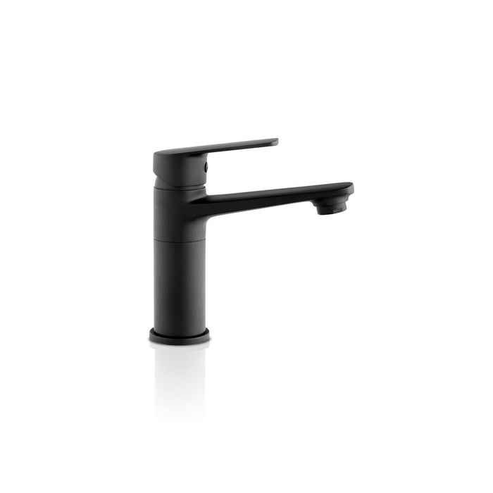 Grifería para lavamanos monocontrol barcelona media mateblack marca corona