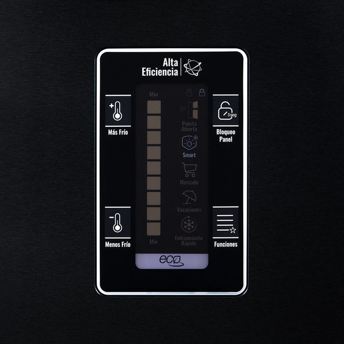 Nevera Haceb No Frost 404 Litros Manija Externa Negro Esmeralda marca Haceb