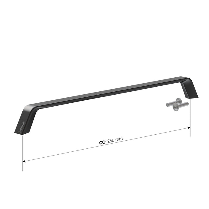 Manija en Zamak dorada, oro rosa, cromada o pintura electrostática negra