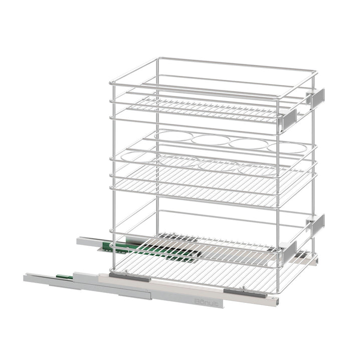 Canasta multiusos con riel cierrelento