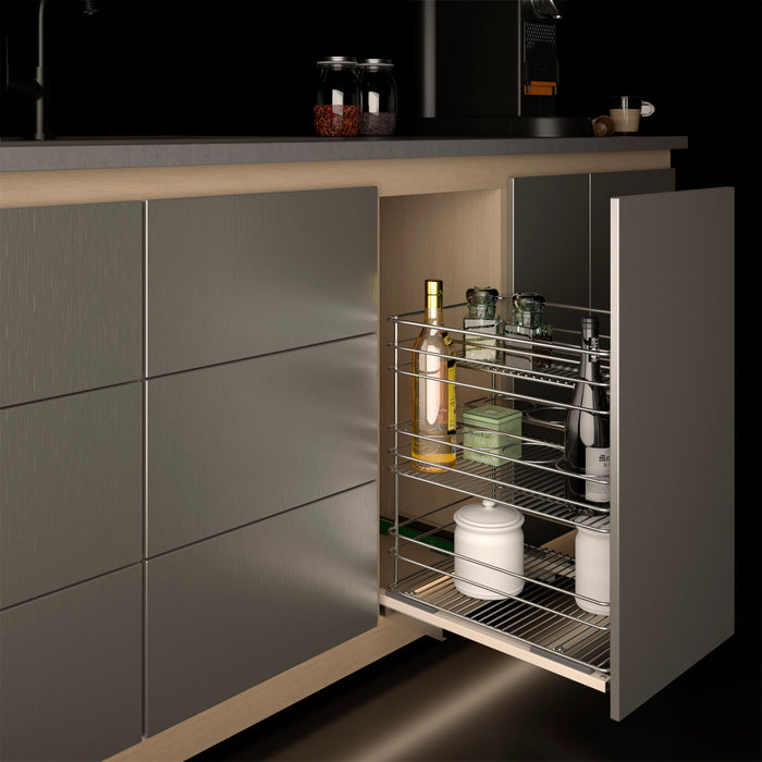 Canasta multiusos con riel cierrelento