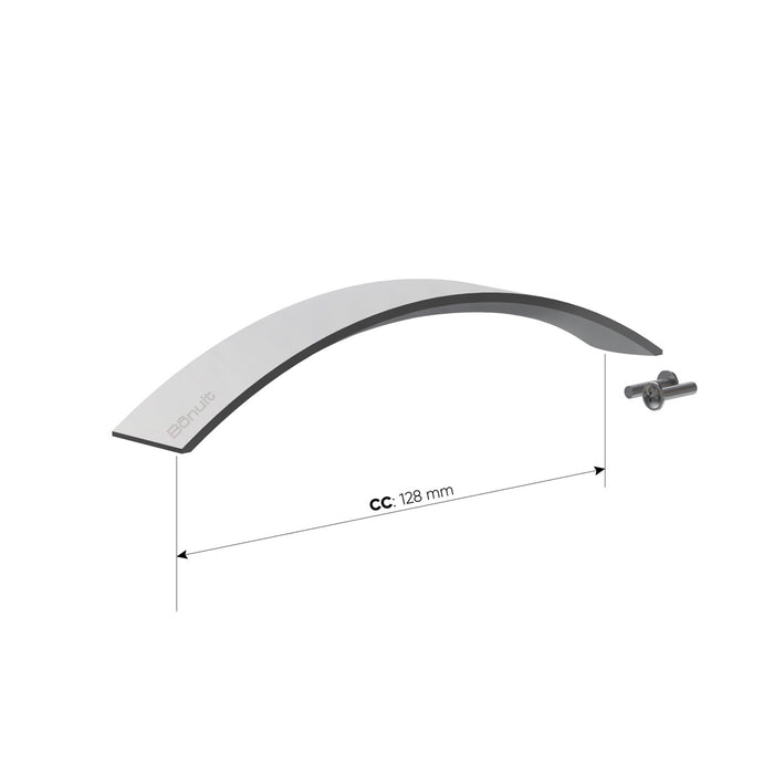 Manija arco en aluminio negra o anodizada