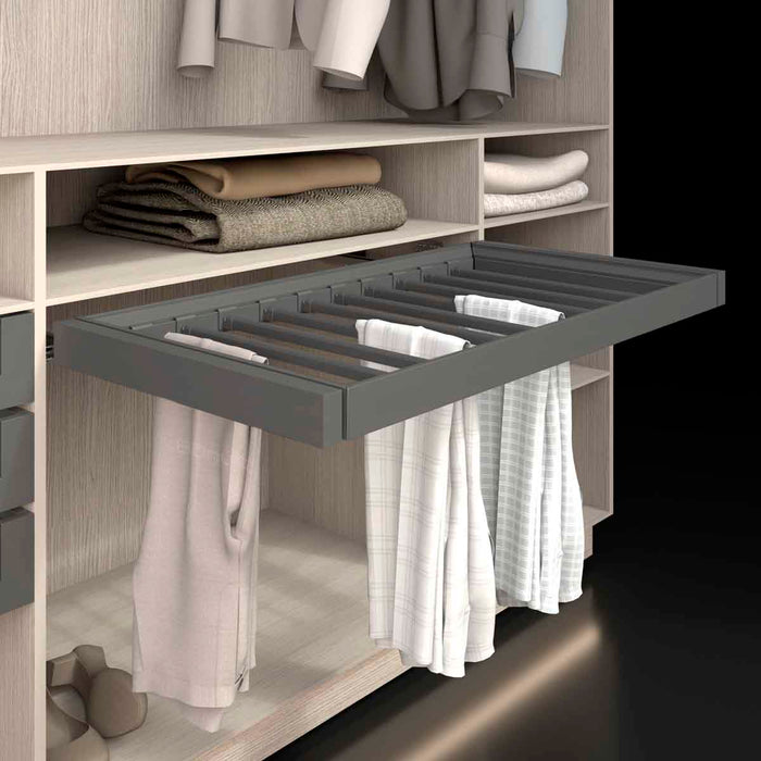 Pantalonero cierre lento en marco de aluminio, módulo 60 - 90