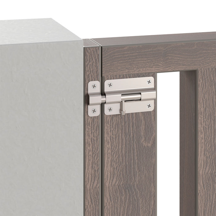 Pasador cuadrado eco acero satin niquelado o negro 2 1/2 pulgadas