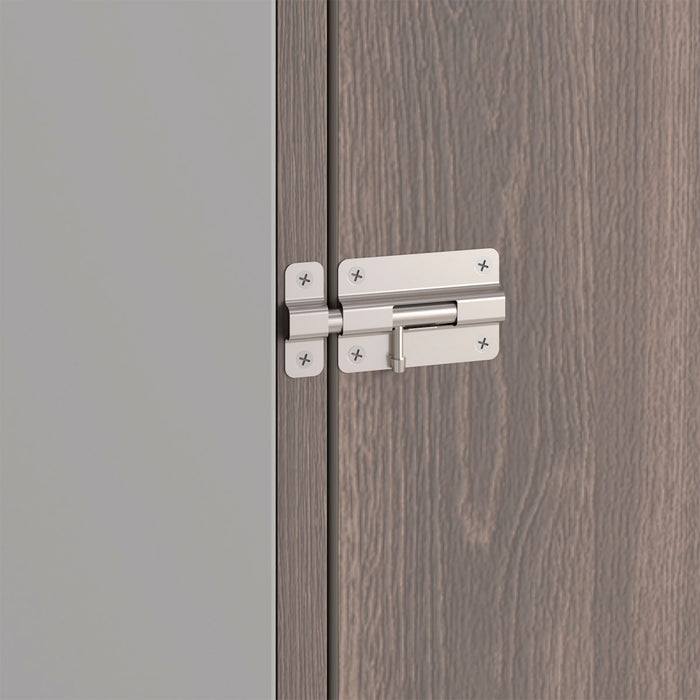 Pasador cuadrado eco acero satin niquelado o negro 2 1/2 pulgadas