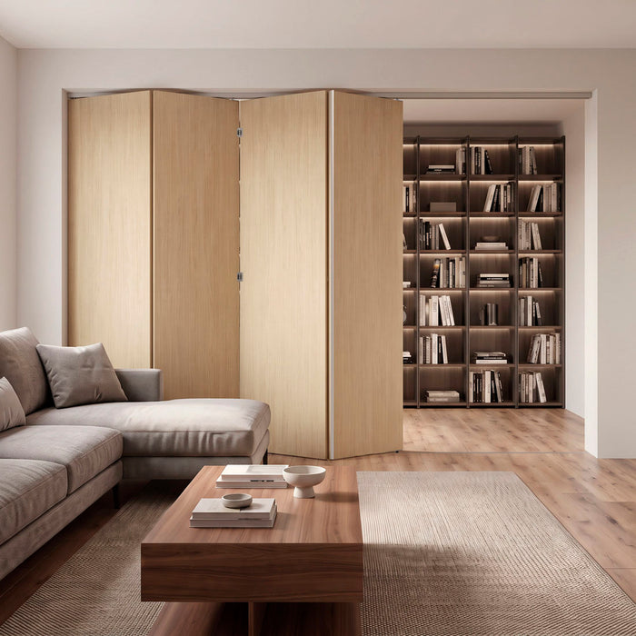 Kit de rodamientos para 4 puertas plegables en divisiones de ambientes interiores