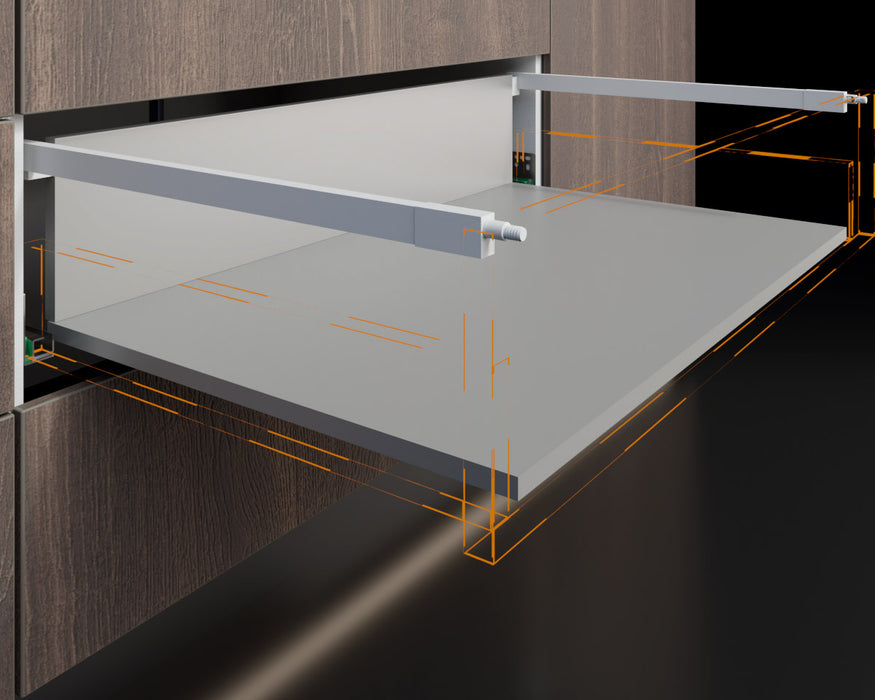 Barras cuadradas estabilizadoras para cajón costado metálico Bonuit MAX