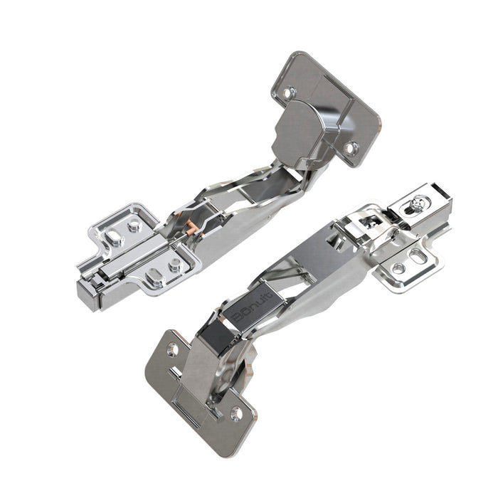 Bisagra de cazoleta para mueble esquinera 165° clip-on de montaje fácil cierre lento