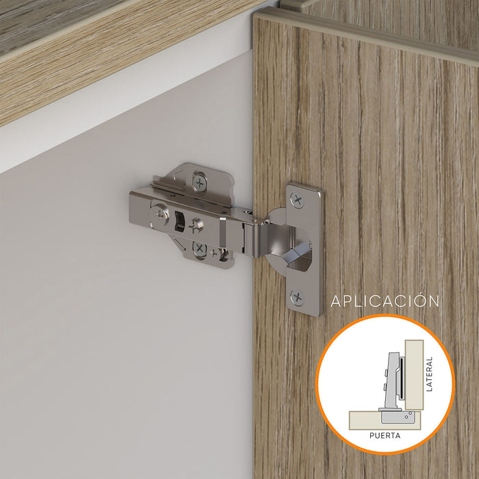 Bisagra de cazoleta para mueble high quality cierre común de 110° clip on de montaje fácil