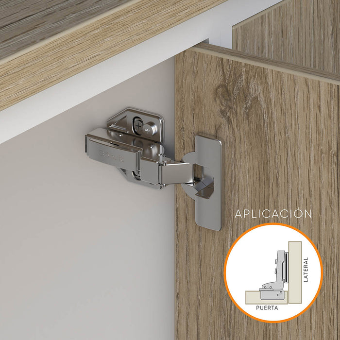 Bisagra de cazoleta para mueble high quality cierre lento clip-on de fácil montaje en acero 201