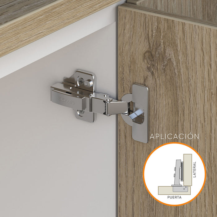 Bisagra de cazoleta para mueble high quality cierre lento clip-on de fácil montaje