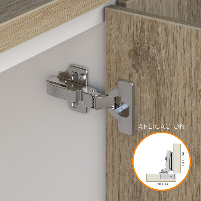 Bisagra de cazoleta para mueble high quality cierre lento clip-on de fácil montaje