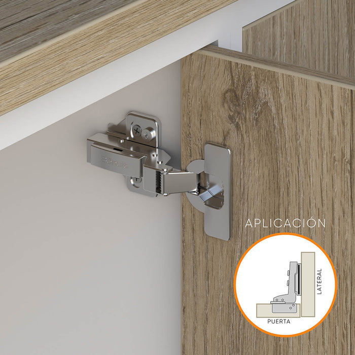 Bisagra de cazoleta para mueble high quality cierre lento clip-on de fácil montaje