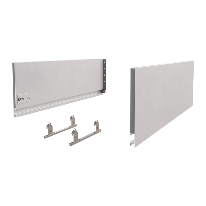 Cajón costado metálico recto Bonuit slim box alto