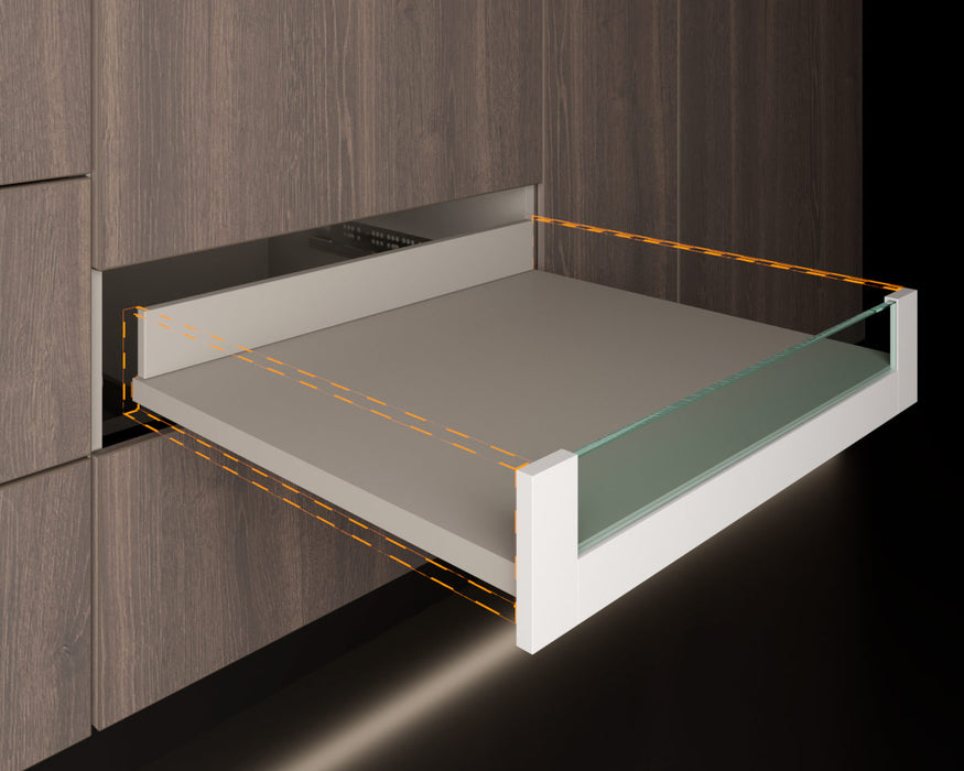 Frontal Bonuit slim box bajo con vidrio