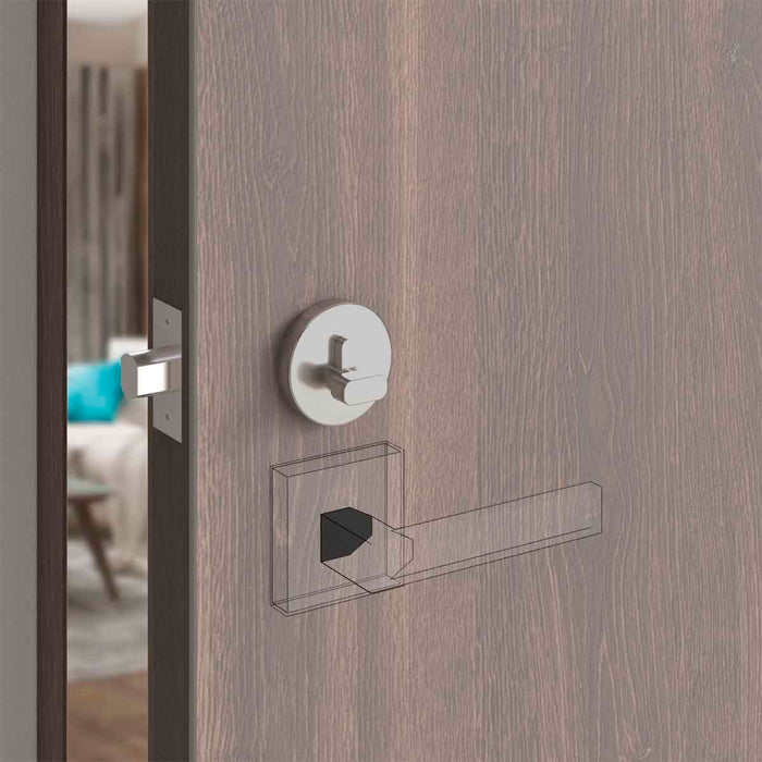 Cerrojo tubular premium escudo redondo puerta principal llave-mariposa