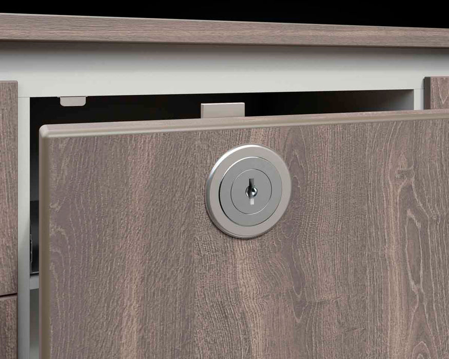 Chapa cerradura ovalada