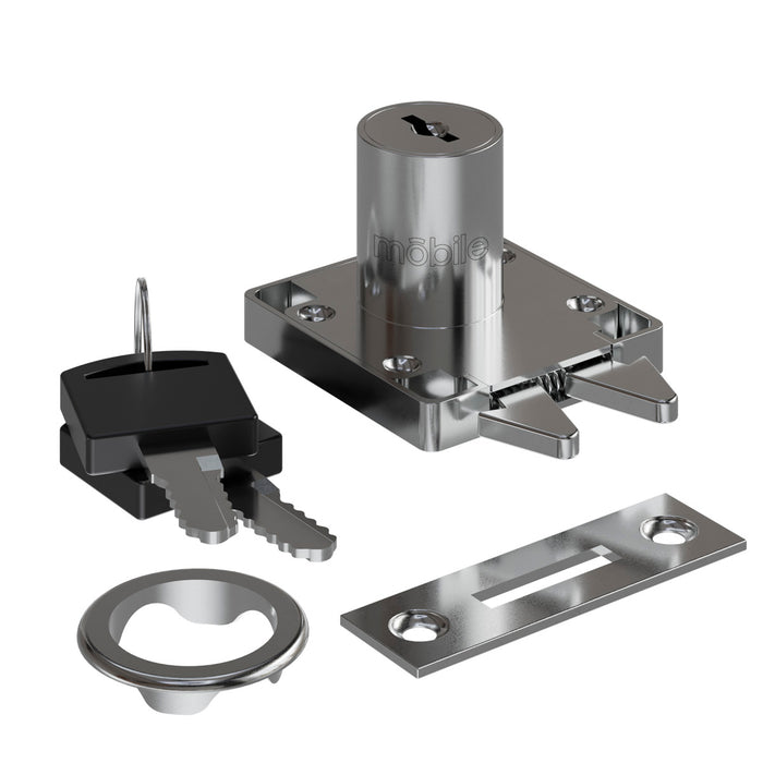 Cerradura para mueble doble. pico de loro