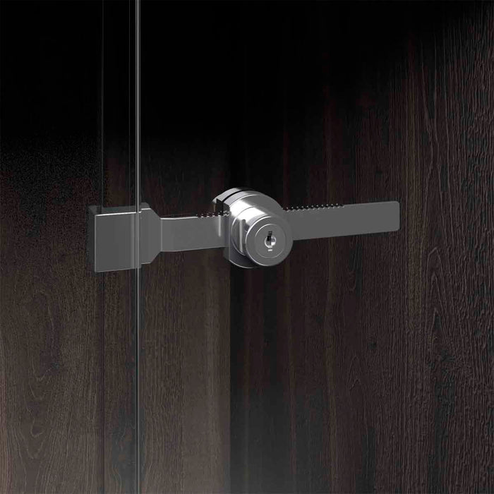 Cerradura para puerta de vidrio corrediza vitrina