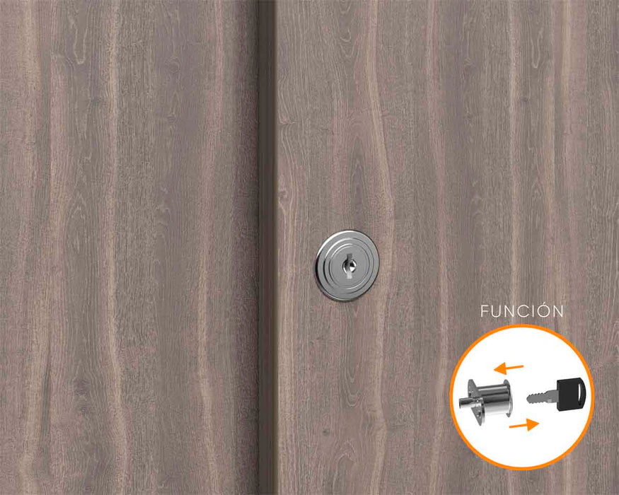 Cerradura para puerta corrediza push