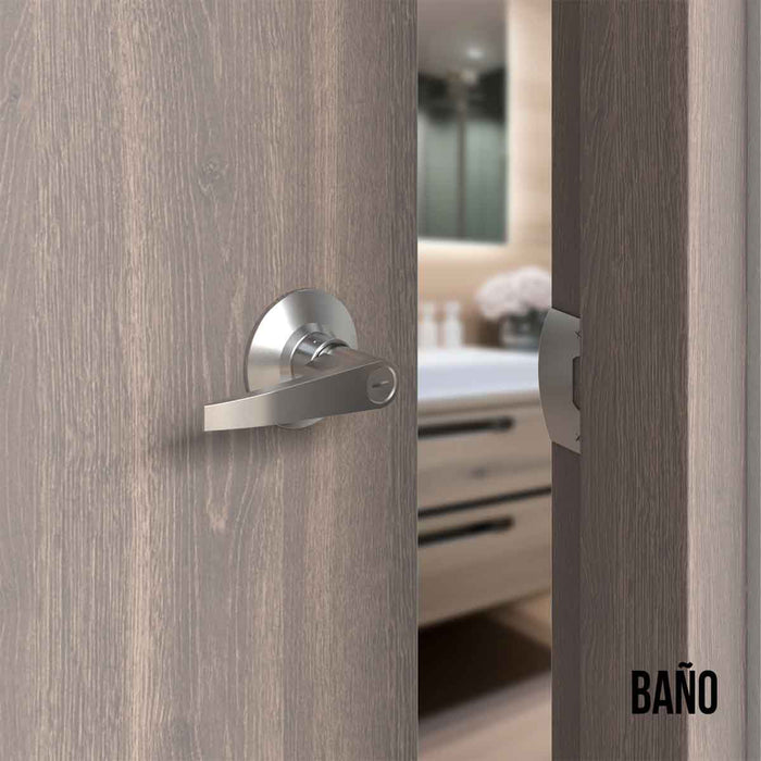 Cerradura chapa palanca tubular plus para puerta de paso