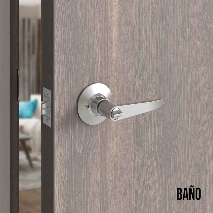 Cerradura chapa palanca tubular plus para puerta de paso