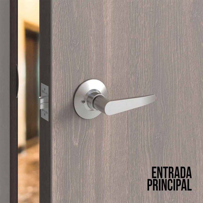Cerradura chapa palanca tubular plus para puerta de paso