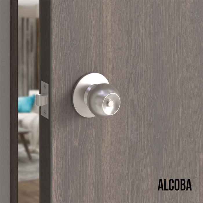 Cerradura chapa pomo estándar cilíndrica puerta de paso