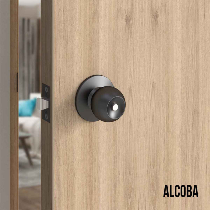 Cerradura chapa pomo estándar cilíndrica puerta de paso