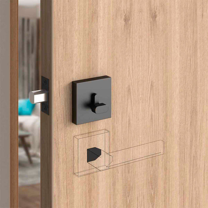 Cerrojo tubular premium escudo cuadrado puerta principal llave-mariposa