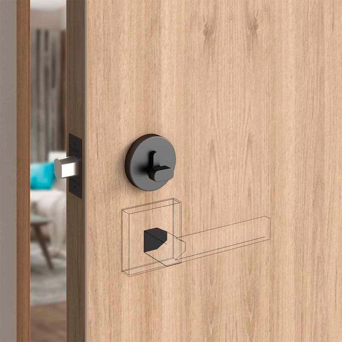 Cerrojo tubular premium escudo redondo puerta principal llave-mariposa