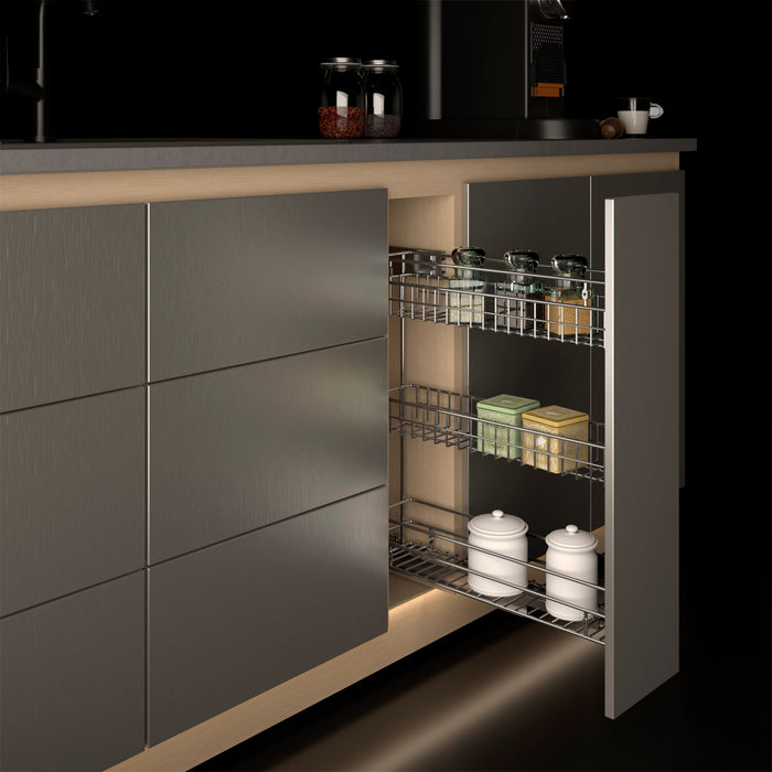 Canasta condimentero tres niveles cierre lento