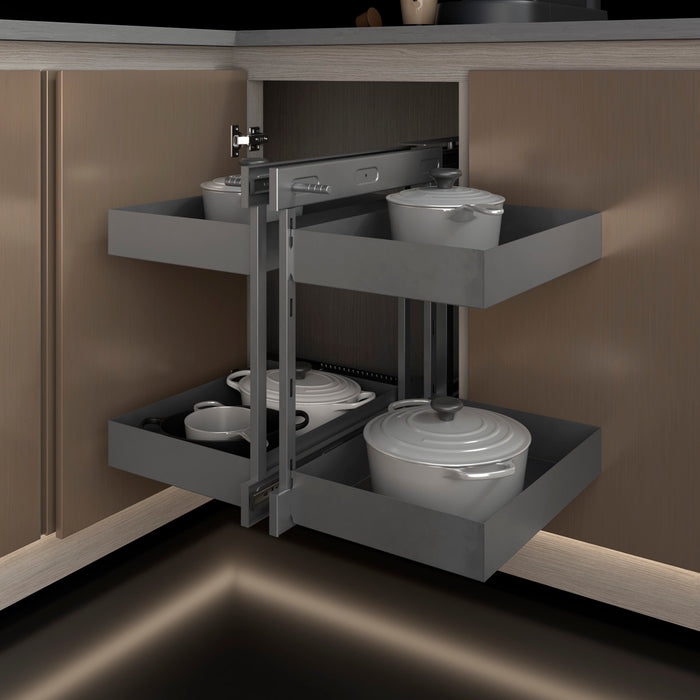 Esquina mágica gris grafito, derecha o izquierda