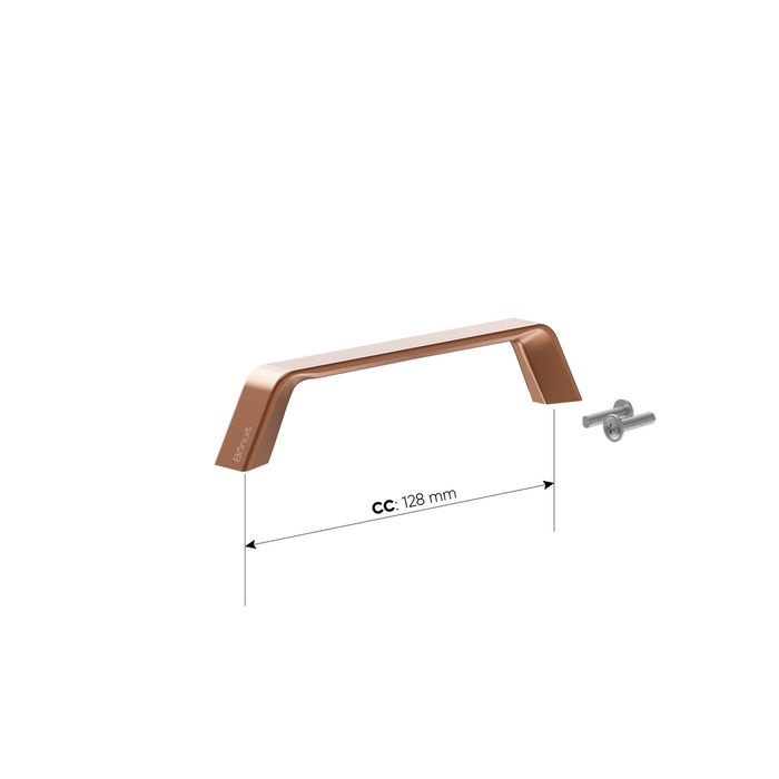 Manija en Zamak dorada, oro rosa, cromada o pintura electrostática negra