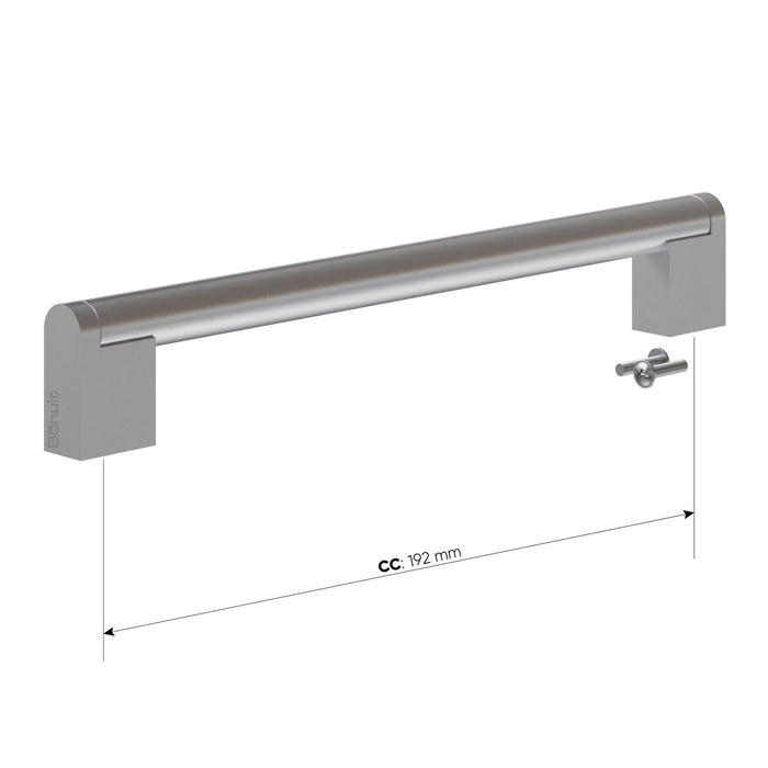 Manija en acero 201 rectangular negro o brillante