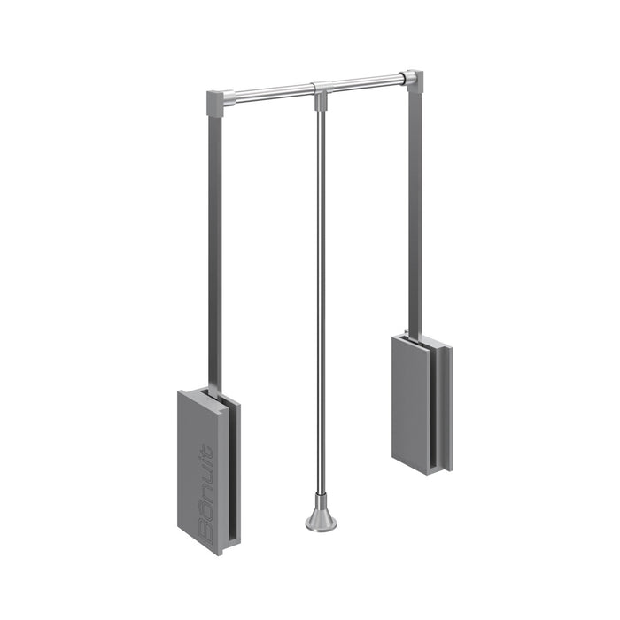 Elevador para closet 54-66 cm cromado o negro mate