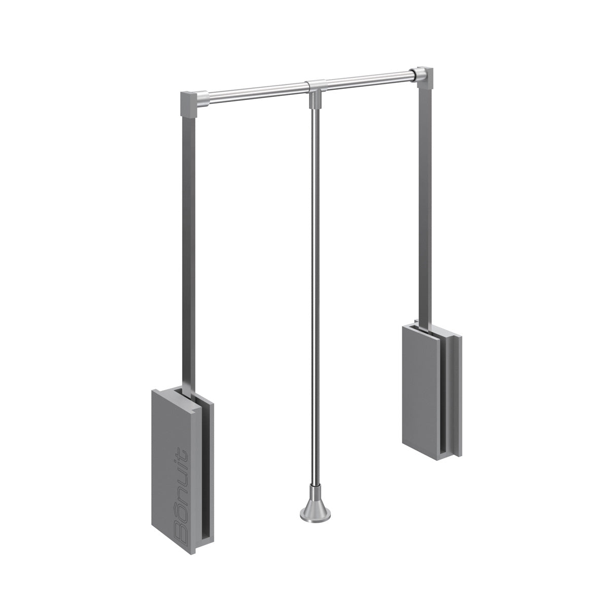 Elevador para clóset de 64 a 90 cm, cromado o negro mate