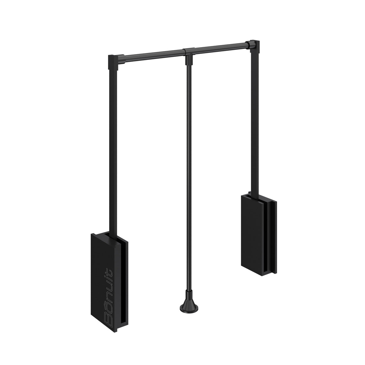 Elevador para clóset de 64 a 90 cm, cromado o negro mate