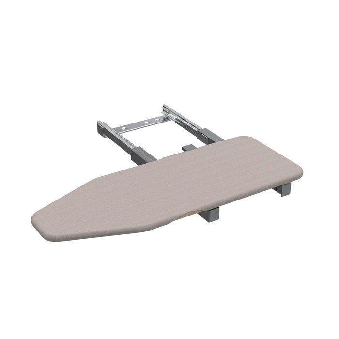 Tabla de planchas plegable color gris con blanco