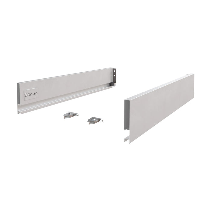 Cajón costado metálico recto Bonuit slim box bajo