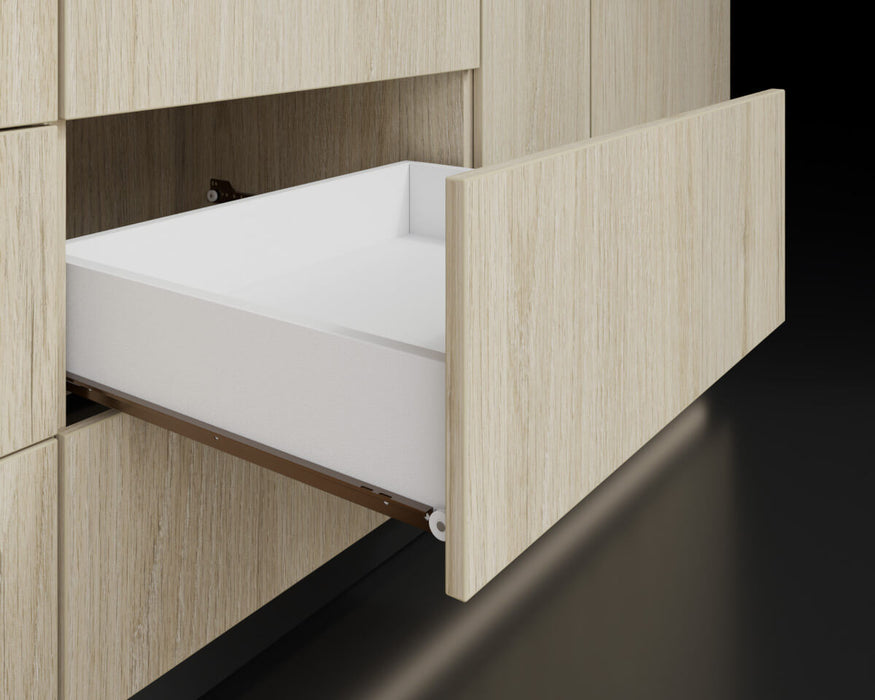 Riel corredera sencillo para cajón carga liviana 15 kg