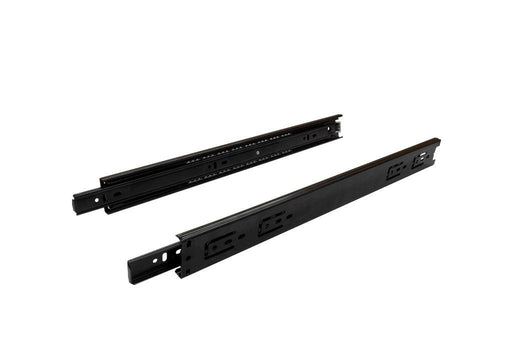 Riel extensión total carga pesada negro 300 mm 45 kg acero - VIRTUAL MUEBLES