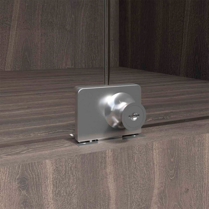 Cerradura para puerta de vidrio 2 puertas