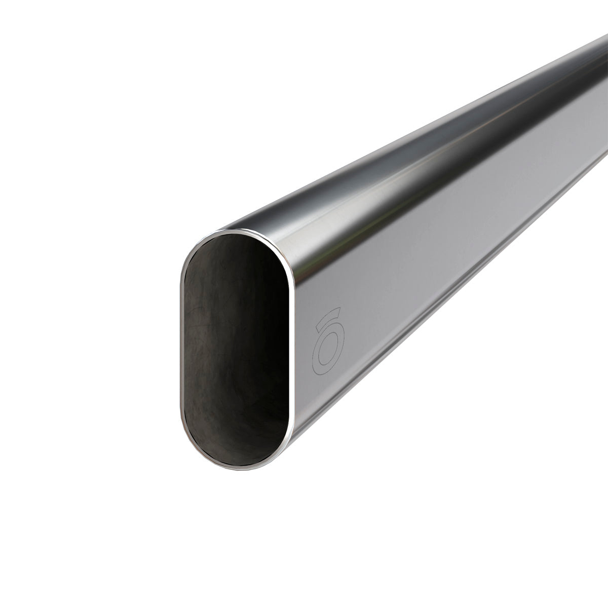 Tubo acero cromado o negro ovalado 15 x 30 mm x 3 mt