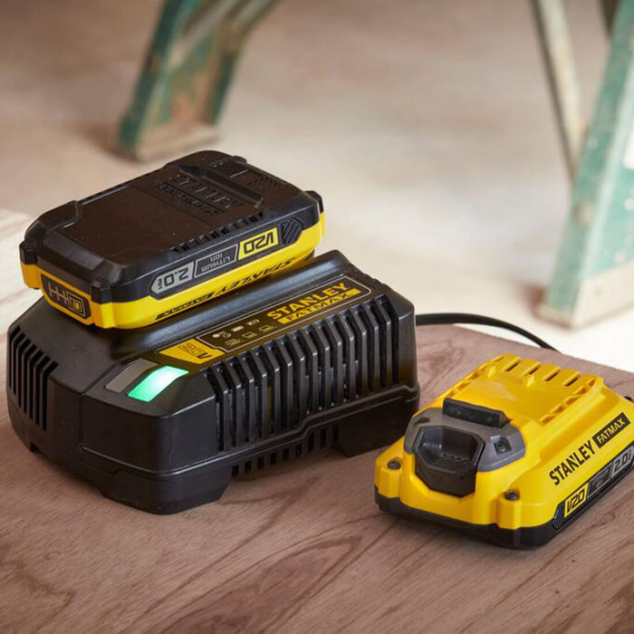 herramienta accesorios para cargadores cargador para bateria de ion de litio 2a 20v stanley sc200 b3 madecento