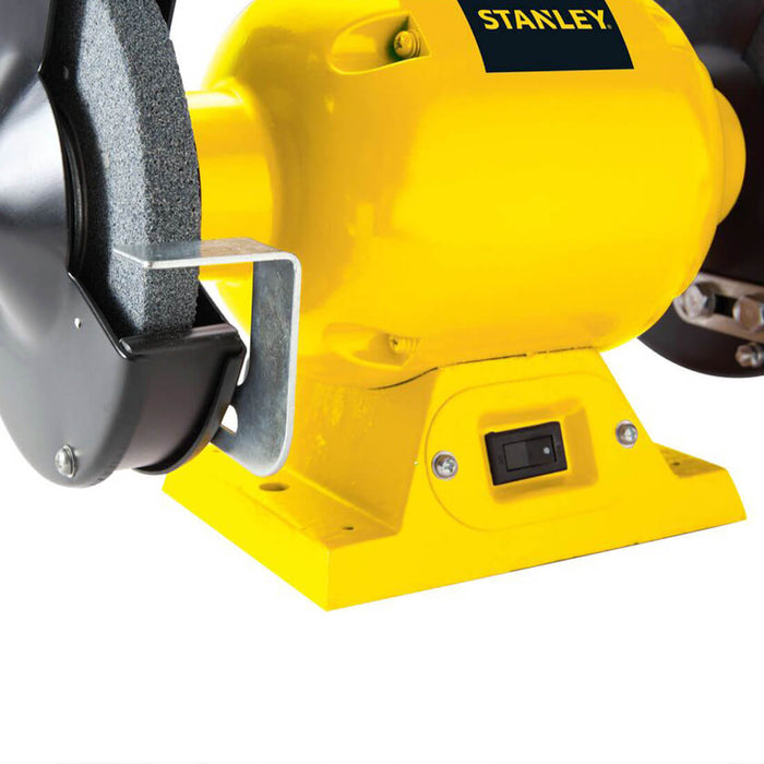 herramienta electricas e inalambricas esmeril de banco de 1 2hp 373w 6 pulg stanley stgb3715 b3 stanley stgb3715 b3 madecento