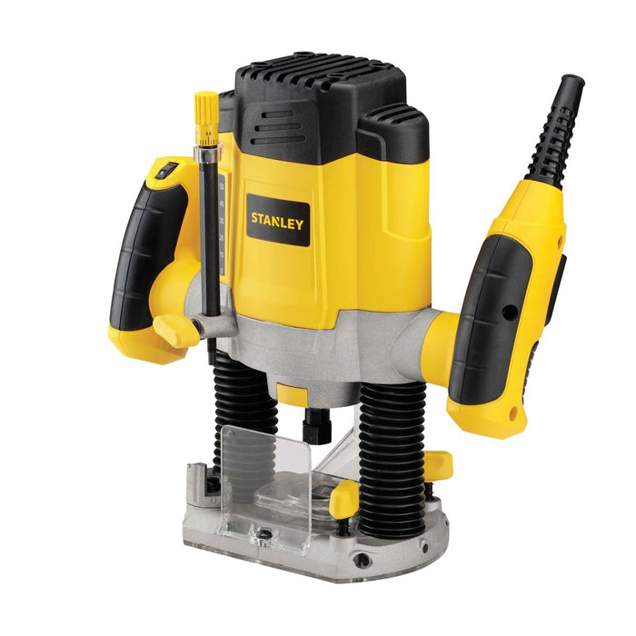 herramienta electricas e inalambricas fresadora rebajadora de columnas de 1 1 3 1200w stanley srr1200 b3 stanley srr1200 b3 madecento