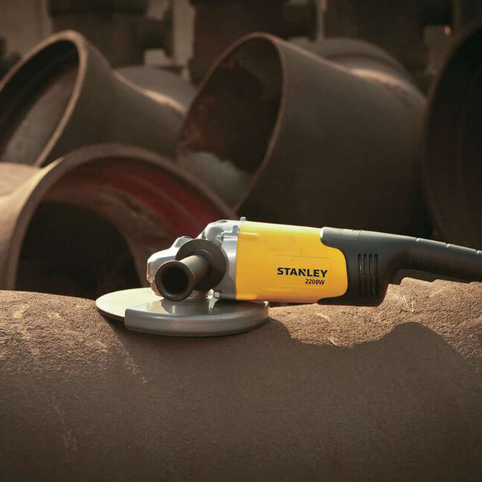 herramienta electricas e inalambricas pulidora angular de 9 2200w stanley sl229 b3 stanley sl229 b3 madecento