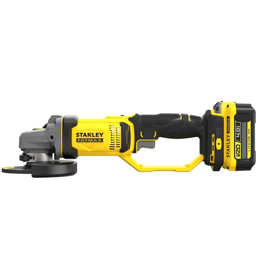herramienta electricas e inalambricas pulidora esmeriladora angular inalambrica de 4 1 2 pulgadas y 20v de stanley stanley scg400m2k b3 madecento