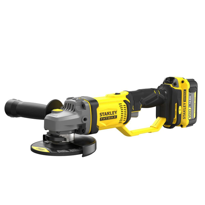 herramienta electricas e inalambricas pulidora esmeriladora angular inalambrica de 4 1 2 pulgadas y 20v de stanley stanley scg400m2k b3 madecento